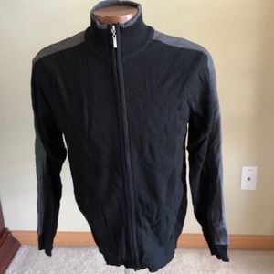 NWT Mens Zip-up Sweater - Black - Sz S
